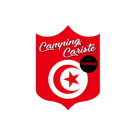 Campingcariste Tunisie - 15x11,2cm - Sticker/autocollant