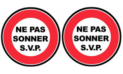 Ne pas sonnez S.V.P. (2fois 5cm) - Sticker / autocollant