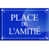 Place de l'amitie (20x13,2cm) - sticker/autocollant