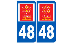 immatriculation 48 (région) - Sticker/autocollant