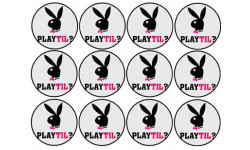 Playtil (12 fois 5cm) - Sticker/autocollant