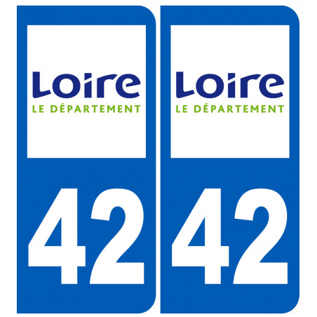 immatriculation 42 (Loire) - Sticker/autocollant