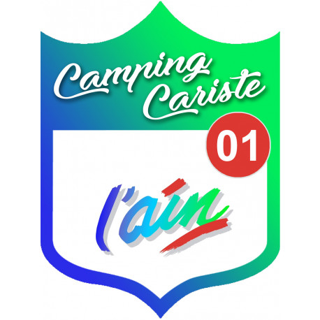 Campingcariste l'Ain 01 - 15x11.2cm - Sticker/autocollant