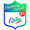 Campingcariste l'Ain 01 - 15x11.2cm - Sticker/autocollant