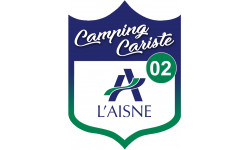 Campingcariste l'Aisne 02 - 20x15cm - Sticker/autocollant