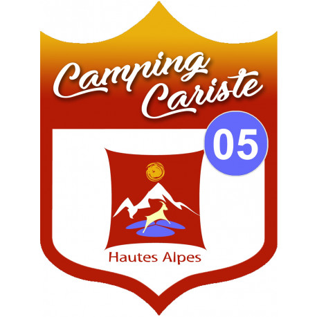 Campingcariste Hautes-Alpes 05 - 20x15cm - Sticker/autocollant