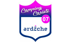 Campingcariste Ardèche 07 - 10x7.5cm - Sticker/autocollant