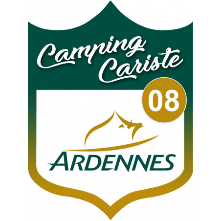 Campingcariste Ardennes 08 - 10x7.5cm - Sticker/autocollant