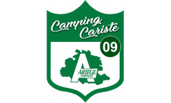 Campingcariste Ariège 09 - 10x7.5cm - Sticker/autocollant