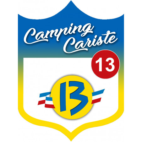 Campingcariste Rhône 13 - 20x15cm - Sticker/autocollant