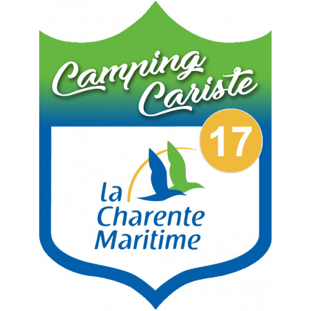 Campingcariste Charente Maritime 17 - 15x11.2cm - Sticker/autocollant