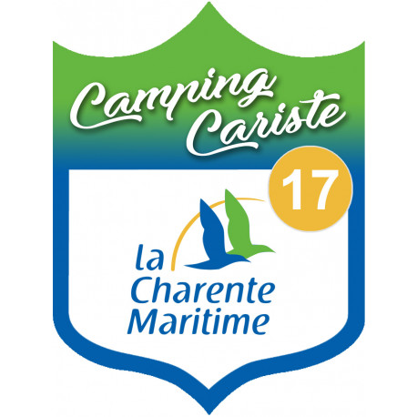 Campingcariste Charente Maritime 17 - 10x7.5cm - Sticker/autocollant