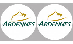 Département Ardennes 08  - 2 autocollants logo - Sticker/autocollant