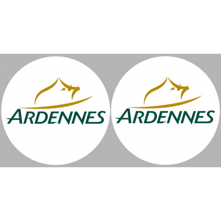 Département Ardennes 08  - 2 autocollants logo - Sticker/autocollant