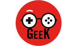 Geek manette de jeu - 20cm - Sticker/autocollant