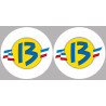 Département Les Bouches du Rhône 13  - 2 logos de 10cm - Sticker/autocollant