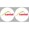 Département Cantal 15  - 2 logos de 10cm - Sticker/autocollant