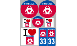 Bordeaux (8 autocollants variés) - Sticker/autocollant