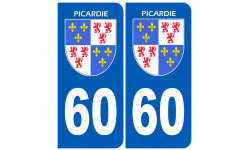 immatriculation 60 la Picardie - Sticker/autocollant