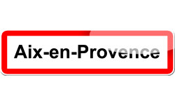 Aix-en Provence - 15x4 cm - Sticker/autocollant