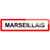 Marseillais - 15x4 cm - Sticker/autocollant