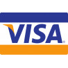 Paiement carte Visa accepté - 15x9.2cm - Sticker/autocollant