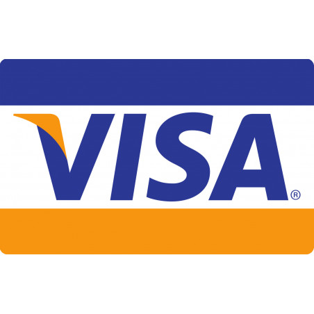 Paiement carte Visa accepté - 20x12.3cm - Sticker/autocollant