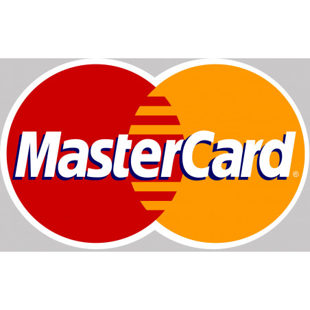 Paiement carte MasterCard accepté - 20x12.3cm - Sticker/autocollant