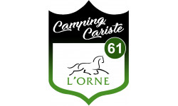 campingcariste l'Orne 61 - 10x7.5cm - Sticker/autocollant