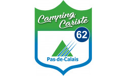 campingcariste Pas de calais 62 - 10x7.5cm - Sticker/autocollant