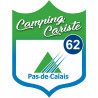 Campingcariste Pas de calais 62 - 15x11.2cm - Sticker/autocollant