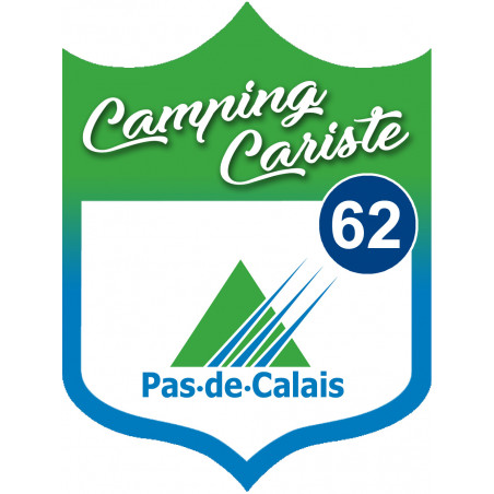 Campingcariste Pas de calais 62 - 20x15cm - Sticker/autocollant