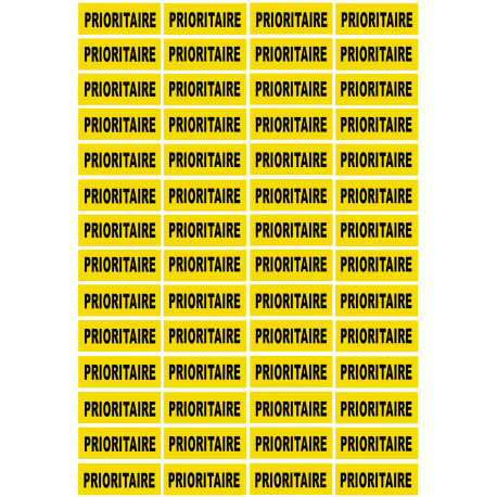 PRIORITAIRE - 56fois 4.8x2cm - Sticker/autocollant