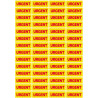 URGENT - 56fois 4.8x2cm - Sticker/autocollant