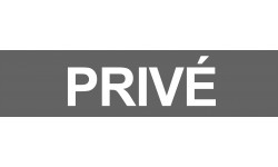 Privé gris - 29x7cm - Sticker/autocollant