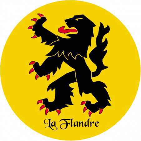 La Flandre du Pas de Calais - 15cm - Sticker/autocollant