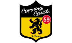 Campingcariste Flandre 59 - 15x11.2cm - Sticker/autocollant