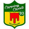 campingcariste 03 Auvergne - 10x7.5cm - Sticker/autocollant