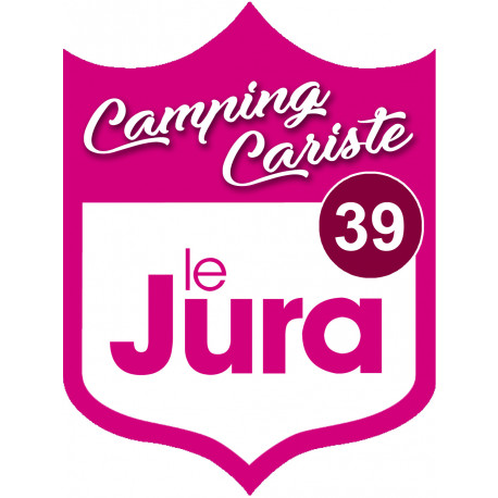 campingcariste Jura 39 - 20x15cm - Sticker/autocollant