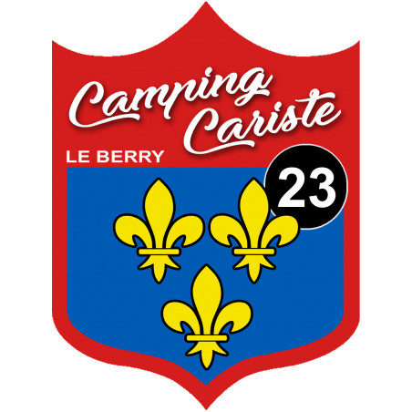 campingcariste du Berry 23 - 15x11.2cm - Sticker/autocollant