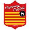 Campingcariste Catalan - 20x15cm - Sticker/autocollant