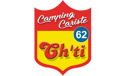 campingcariste Ch'ti 62 - 10x7.5cm - Sticker/autocollant