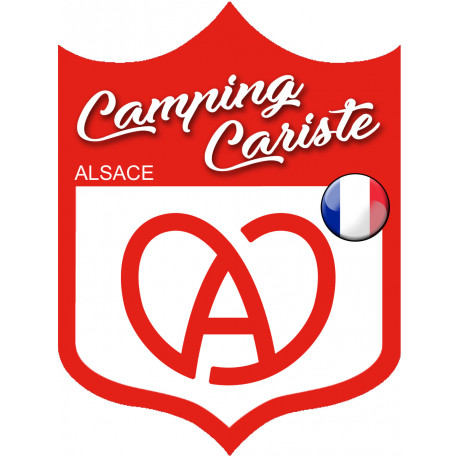 campingcariste Alsace - 15x11.2cm - Sticker/autocollant