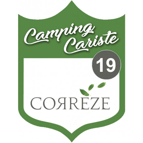 campingcariste Corrèze 19 - 15x11.2cm - Sticker/autocollant