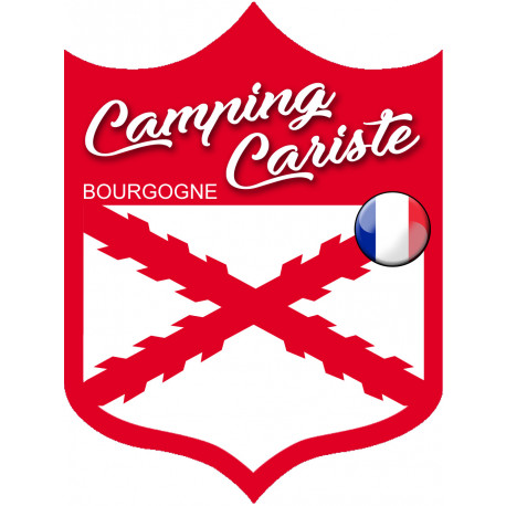 campingcariste Bourgogne - 15x11.2cm - Sticker/autocollant