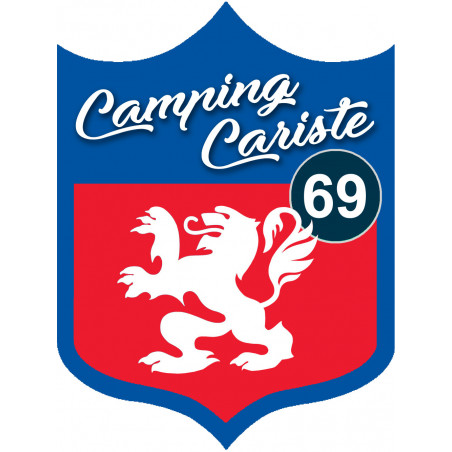 Campingcariste Lyon 69 - 20x15cm - Sticker/autocollant