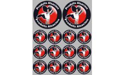 Produits Alsacien cigogne - 2fois 10cm/12fois 5cm - Sticker/autocollant