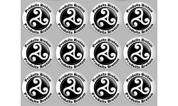 Produits breton triskel - 12fois 5cm - Sticker/autocollant