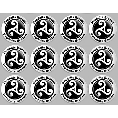 Produits breton triskel - 12fois 5cm - Sticker/autocollant