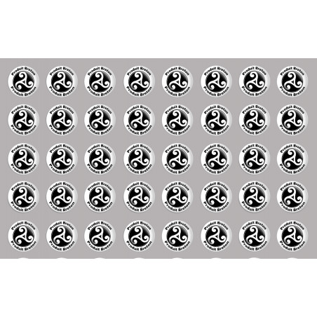 Produit breton triskel - 40fois 2cm - Sticker/autocollant